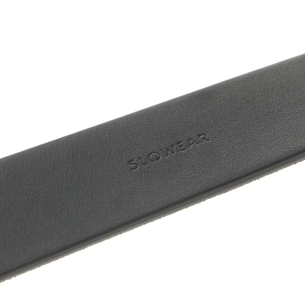 【新品アウトレット】スローウェア SLOWEAR スエードレザー ベルト オリーブ【 105 】【 状態ランクN- 】【 メンズ 】