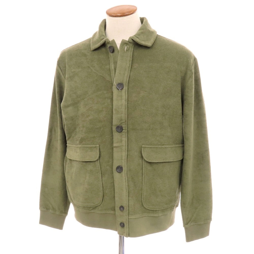 新品】ザノーネ ZANONE コットン パイル ブルゾン オリーブ【サイズM
