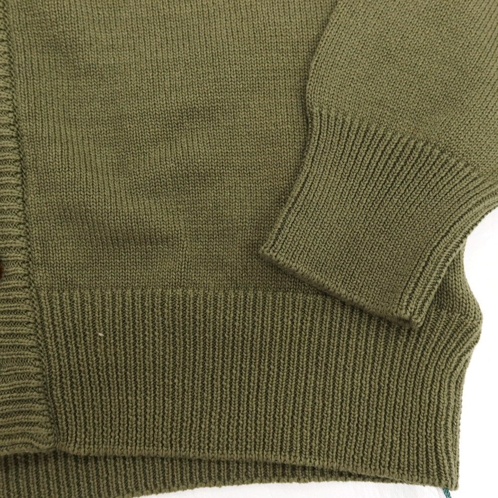 【新品アウトレット】ザノーネ ZANONE ミドルゲージ コットン カーディガン オリーブグリーン【 46 】【 状態ランクN- 】【 メンズ 】