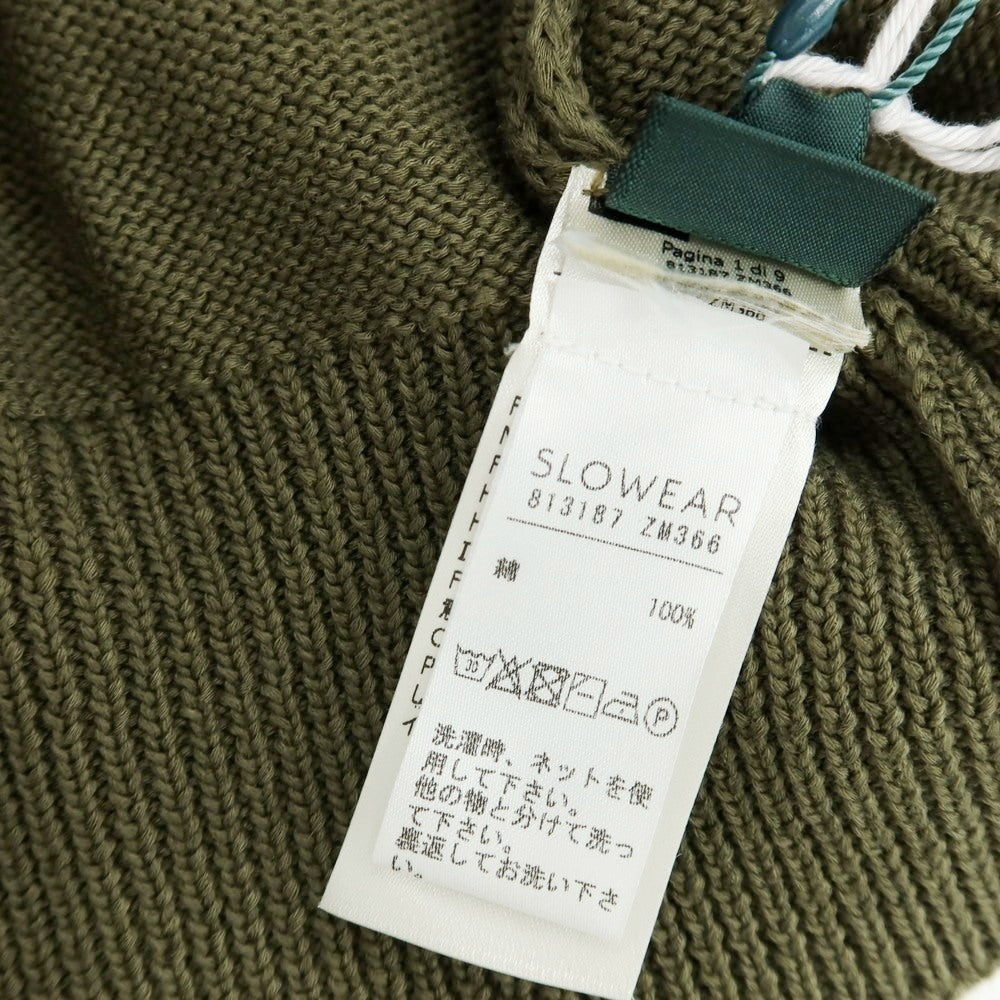 【新品アウトレット】ザノーネ ZANONE ミドルゲージ コットン カーディガン オリーブグリーン【 46 】【 状態ランクN- 】【 メンズ 】