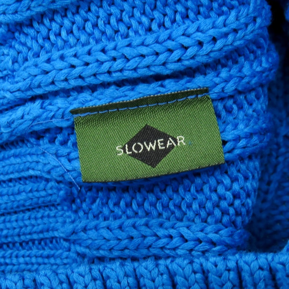 【新品】ザノーネ ZANONE ケーブル編み コットン クルーネック プルオーバーニット ブルー【 52 】【 状態ランクN 】【 メンズ 】