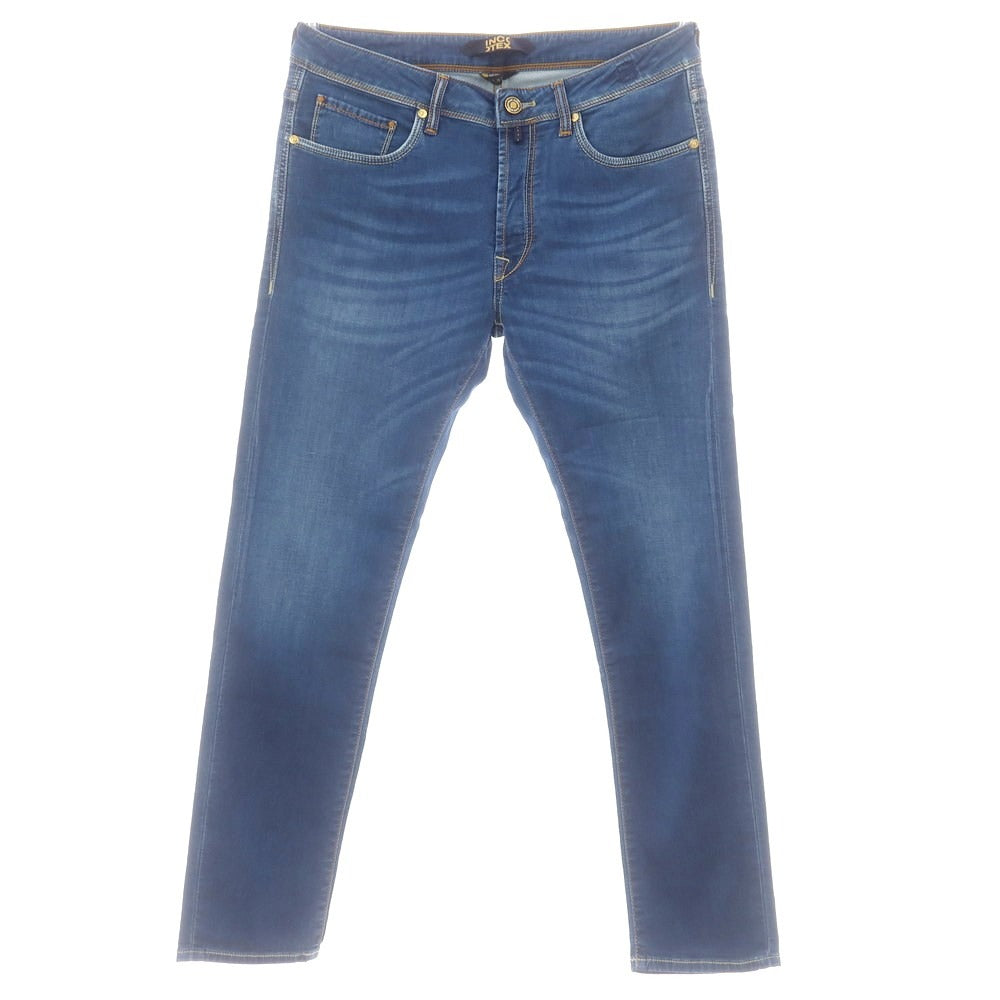 【新品】インコテックス ブルーディヴィジョン INCOTEX BLUE DIVISION ストレッチ タイトテーパードデニムパンツ ジーンズ ブルー【 33 】【 状態ランクN 】【 メンズ 】