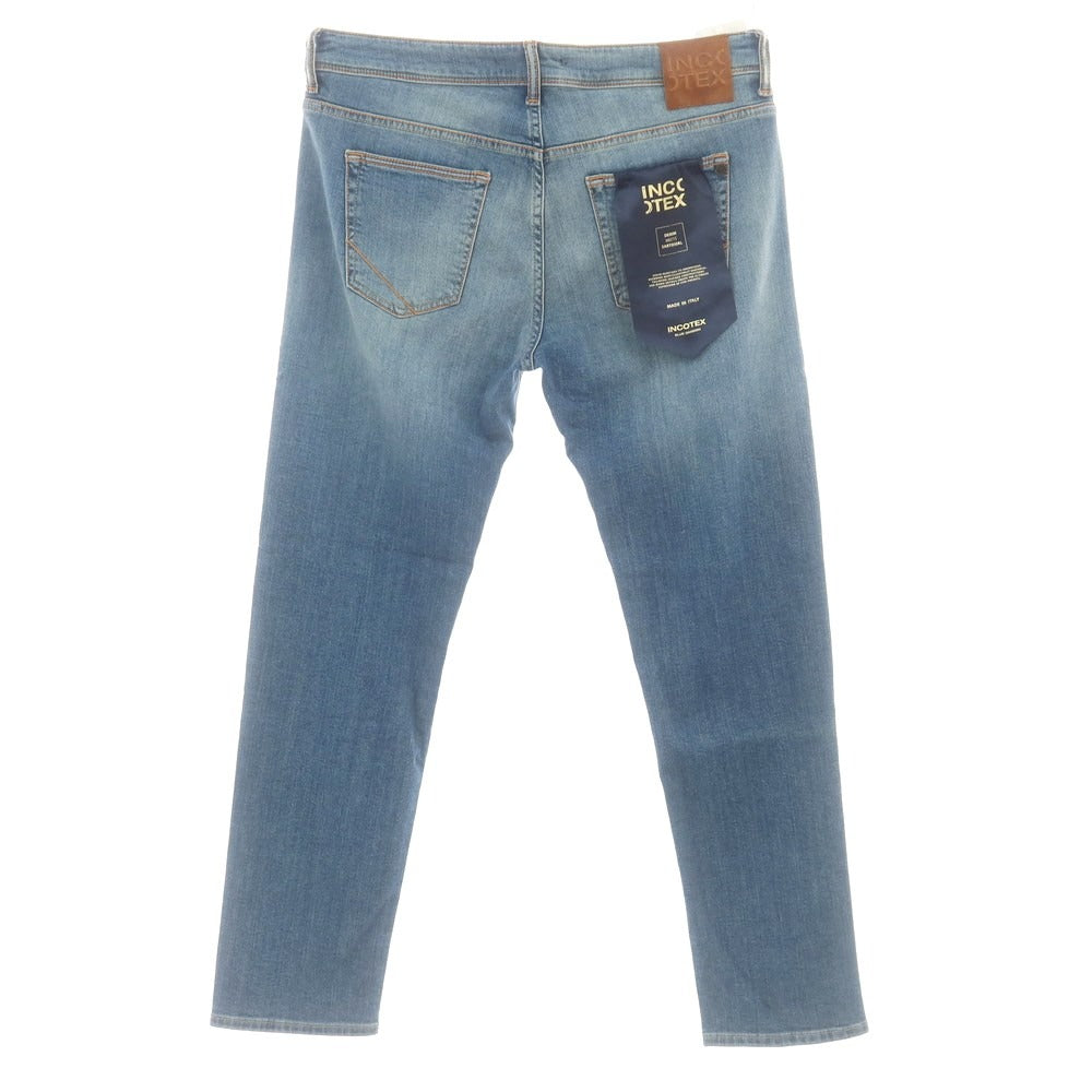【新品アウトレット】インコテックス ブルーディヴィジョン INCOTEX BLUE DIVISION ストレッチ タイトテーパードデニムパンツ ジーンズ ブルー【 33 】【 状態ランクN- 】【 メンズ 】