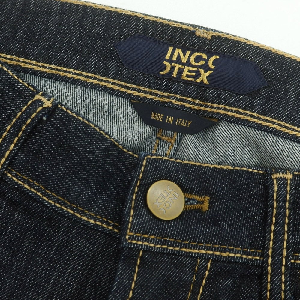 【新品】インコテックス ブルーディヴィジョン INCOTEX BLUE DIVISION ストレッチ タイトテーパードデニムパンツ ジーンズ ダークネイビー【 31 】【 状態ランクN 】【 メンズ 】