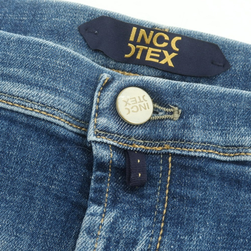 【新品アウトレット】インコテックス ブルーディヴィジョン INCOTEX BLUE DIVISION ストレッチ タイトテーパードデニムパンツ ジーンズ ブルー【 33 】【 状態ランクN- 】【 メンズ 】