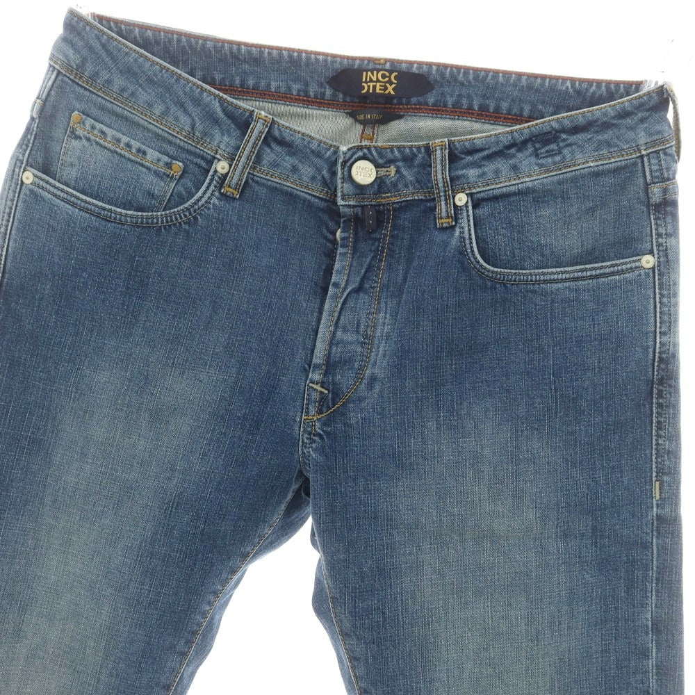 【新品アウトレット】インコテックス ブルーディヴィジョン INCOTEX BLUE DIVISION ストレッチ タイトテーパードデニムパンツ ブルー【 33 】【 状態ランクN- 】【 メンズ 】