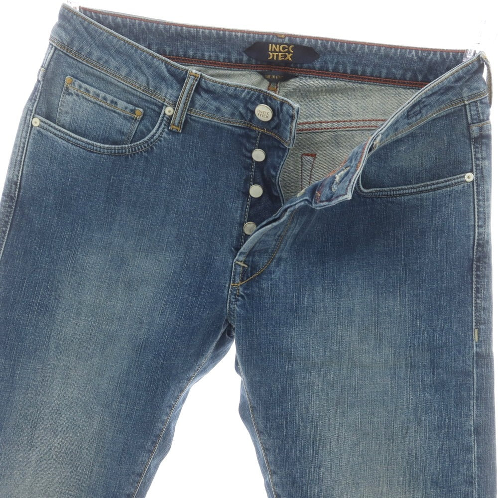 【新品アウトレット】インコテックス ブルーディヴィジョン INCOTEX BLUE DIVISION ストレッチ タイトテーパードデニムパンツ ブルー【 33 】【 状態ランクN- 】【 メンズ 】