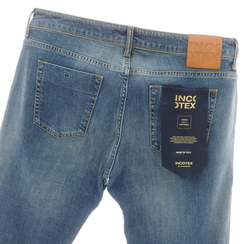 【新品アウトレット】インコテックス ブルーディヴィジョン INCOTEX BLUE DIVISION ストレッチ タイトテーパードデニムパンツ ブルー【 33 】【 状態ランクN- 】【 メンズ 】