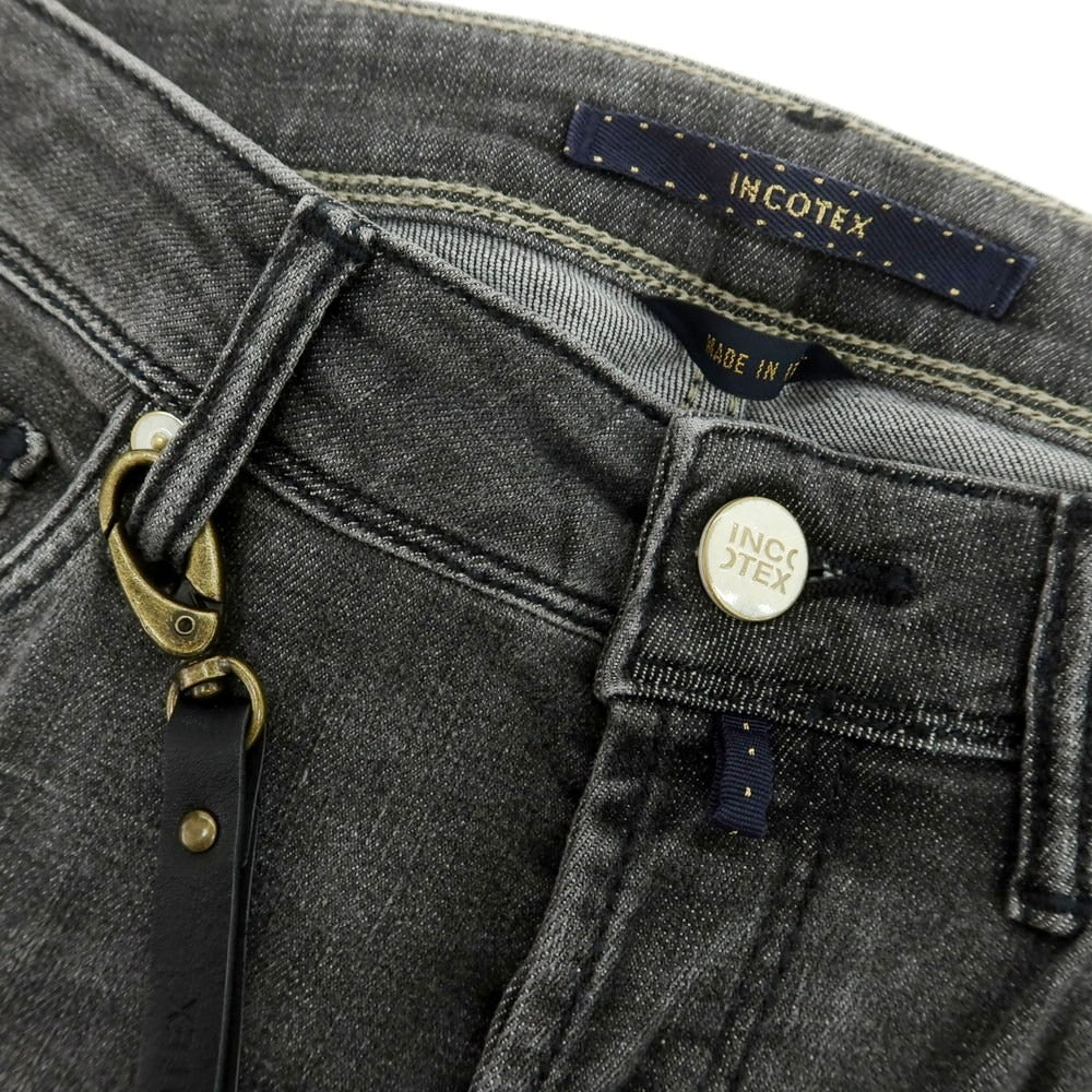 【新品】インコテックス ブルーディヴィジョン INCOTEX BLUE DIVISION ストレッチ タイトテーパードデニムパンツ ダークグレー【 29 】【 状態ランクN 】【 メンズ 】