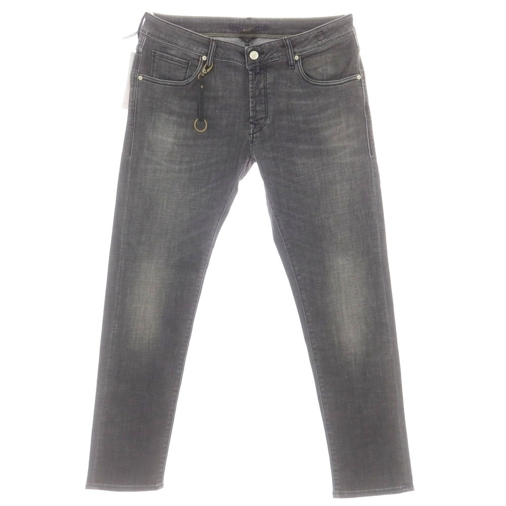 【新品】インコテックス ブルーディヴィジョン INCOTEX BLUE DIVISION ストレッチ タイトテーパードデニムパンツ ダークグレー【 34 】【 状態ランクN 】【 メンズ 】
