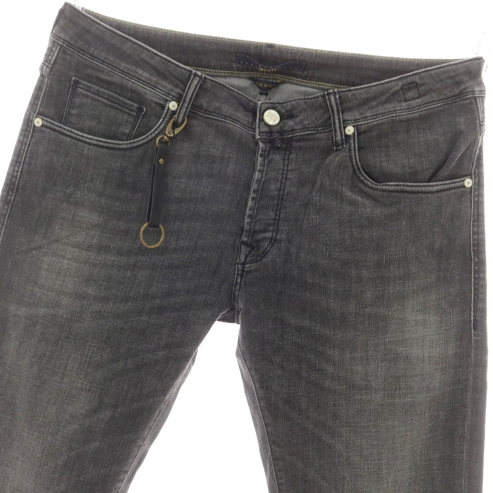 【新品】インコテックス ブルーディヴィジョン INCOTEX BLUE DIVISION ストレッチ タイトテーパードデニムパンツ ダークグレー【 36 】【 状態ランクN 】【 メンズ 】