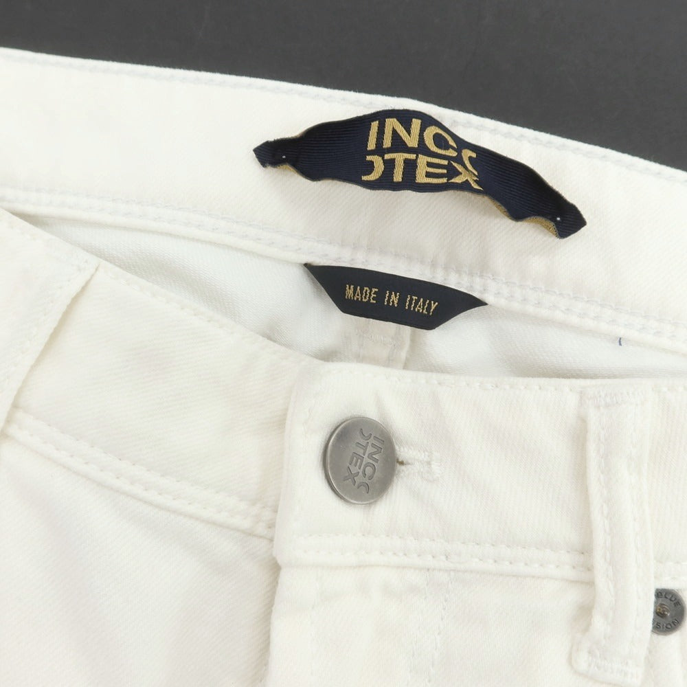 【新品アウトレット】インコテックス ブルーディヴィジョン INCOTEX BLUE DIVISION ストレッチ タイトテーパードデニムパンツ オフホワイト【 33 】【 状態ランクN- 】【 メンズ 】