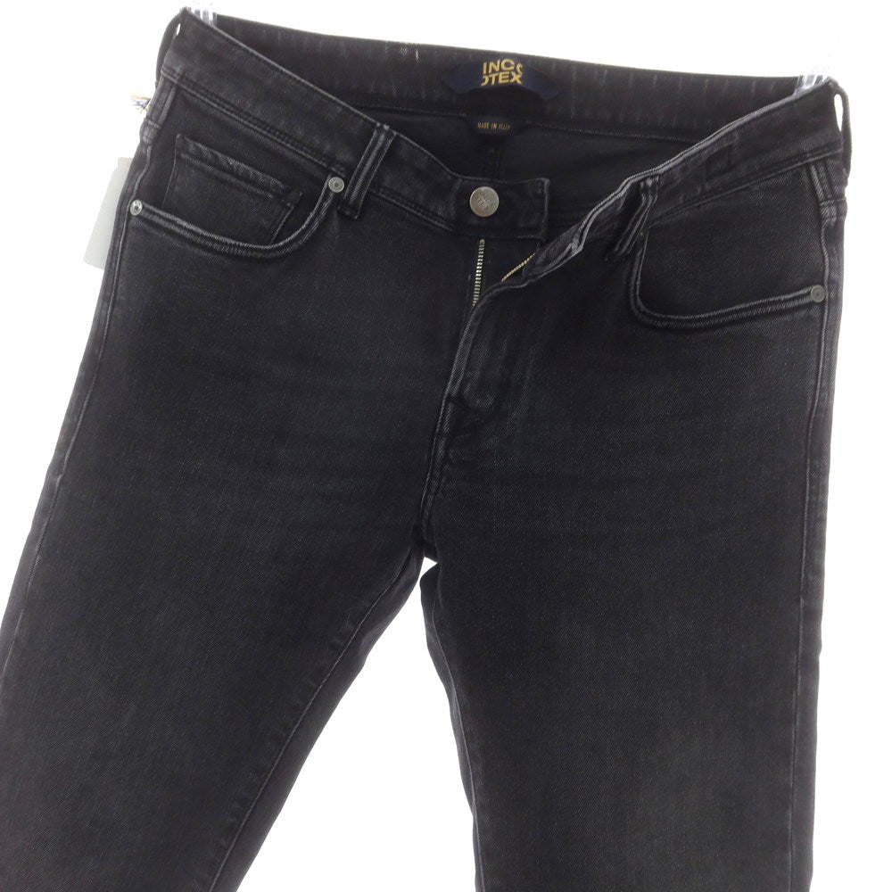 【新品】インコテックス ブルーディヴィジョン INCOTEX BLUE DIVISION ストレッチ タイトテーパードデニムパンツ ブラック(チャコールグレー)【 31 】【 状態ランクN 】【 メンズ 】