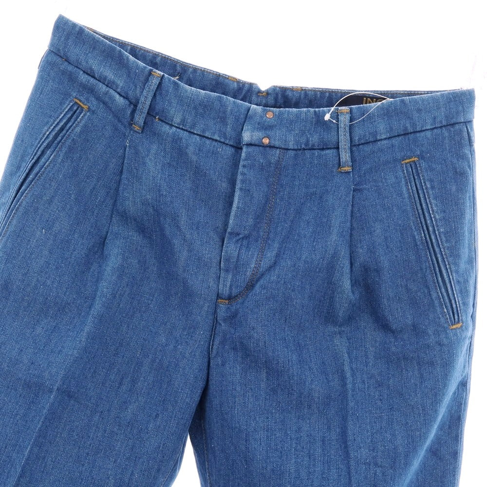 【新品アウトレット】インコテックス ブルーディヴィジョン INCOTEX BLUE DIVISION コットンリネン デニムパンツ ジーンズ ブルー【 33 】【 状態ランクN- 】【 メンズ 】