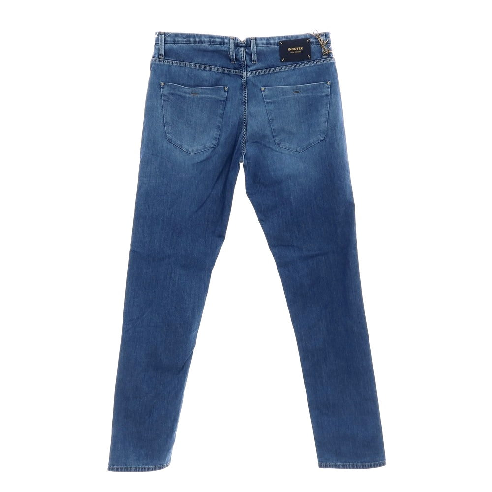 【新品】インコテックス ブルーディヴィジョン INCOTEX BLUE DIVISION ストレッチ コットンレーヨンポリエステル デニムパンツ ジーンズ ブルー【 33 】【 状態ランクN 】【 メンズ 】
