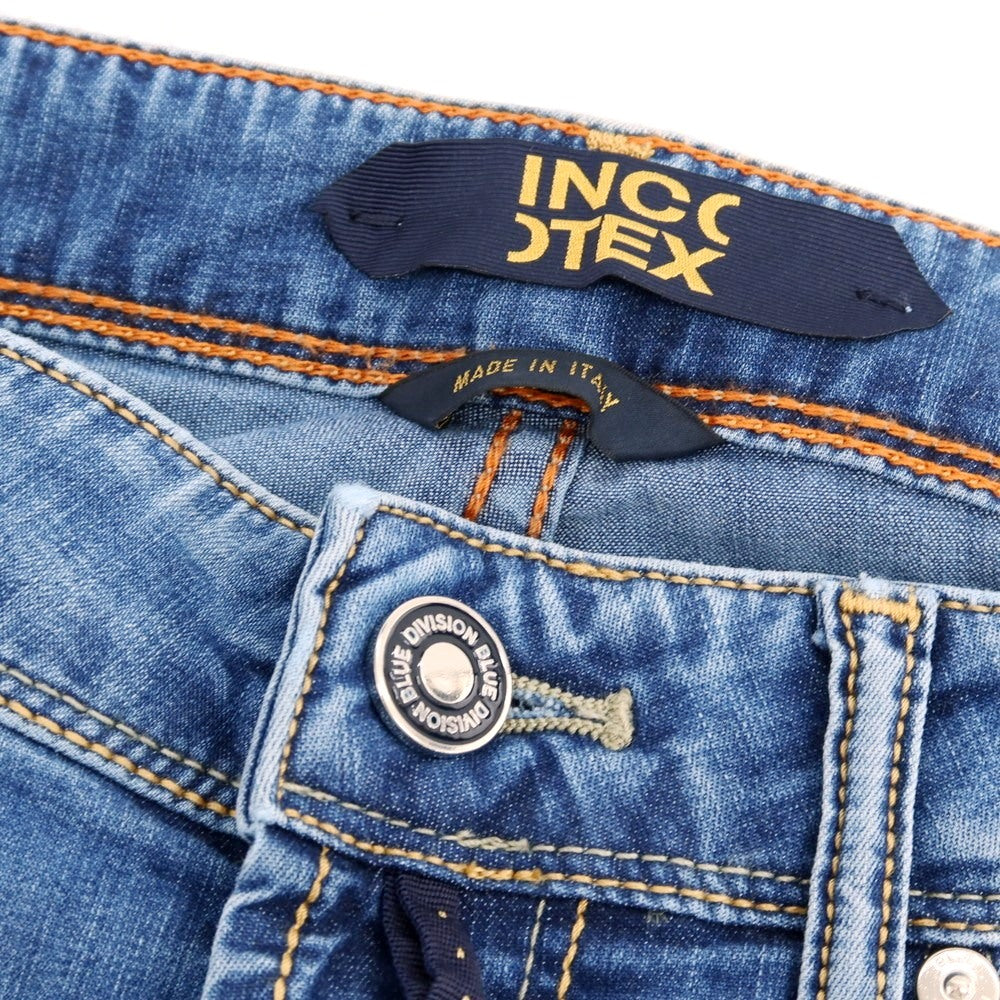 【新品アウトレット】インコテックス ブルーディヴィジョン INCOTEX BLUE DIVISION ストレッチ コットンレーヨンポリエステル デニムパンツ ジーンズ ブルー【 33 】【 状態ランクN- 】【 メンズ 】