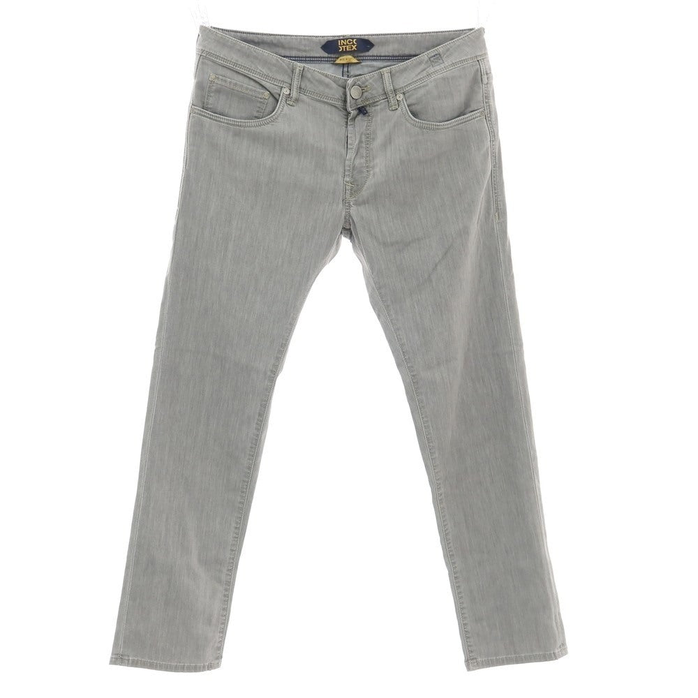【新品アウトレット】インコテックス ブルーディヴィジョン INCOTEX BLUE DIVISION ストレッチ コットンレーヨンポリエステル デニムパンツ ジーンズ ライトグレー【 33 】【 状態ランクN- 】【 メンズ 】