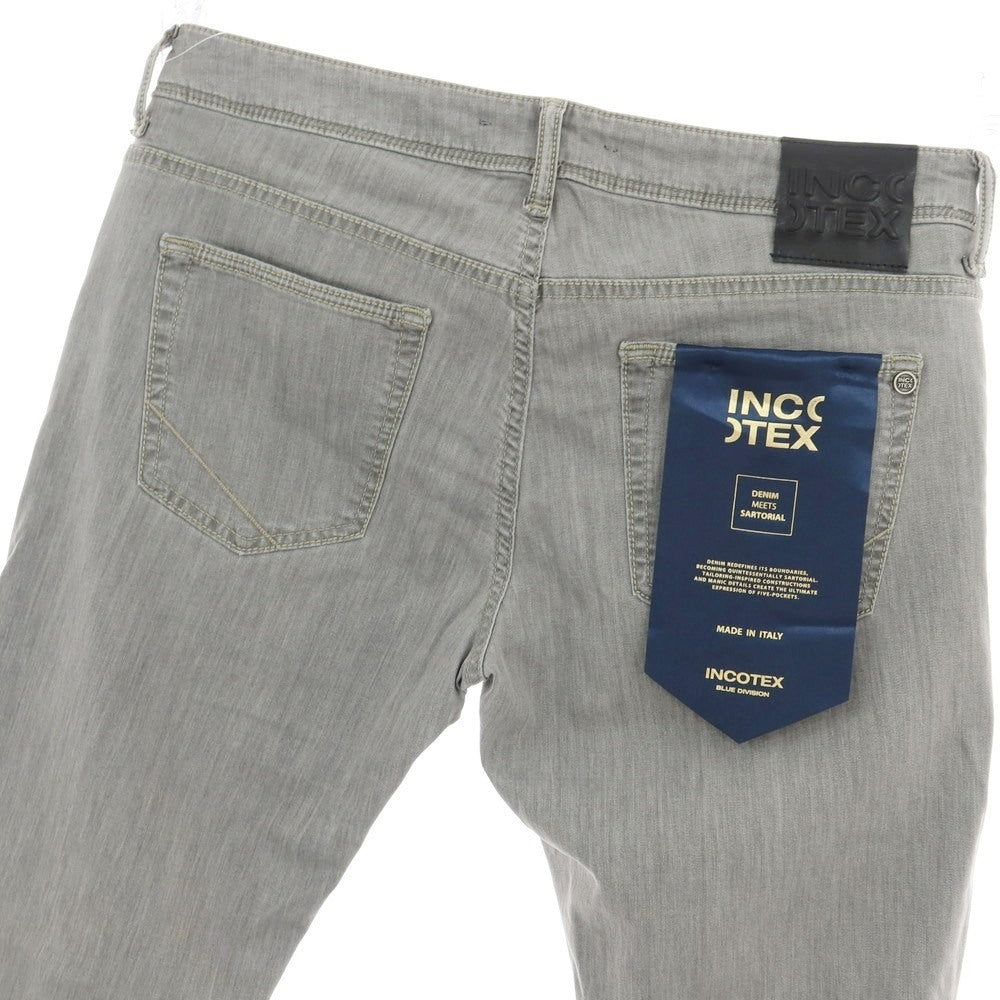 【新品アウトレット】インコテックス ブルーディヴィジョン INCOTEX BLUE DIVISION ストレッチ コットンレーヨンポリエステル デニムパンツ ジーンズ ライトグレー【 33 】【 状態ランクN- 】【 メンズ 】
