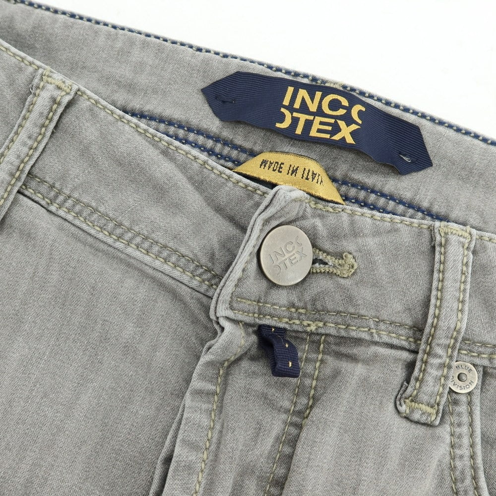 【新品アウトレット】インコテックス ブルーディヴィジョン INCOTEX BLUE DIVISION ストレッチ コットンレーヨンポリエステル デニムパンツ ジーンズ ライトグレー【 33 】【 状態ランクN- 】【 メンズ 】