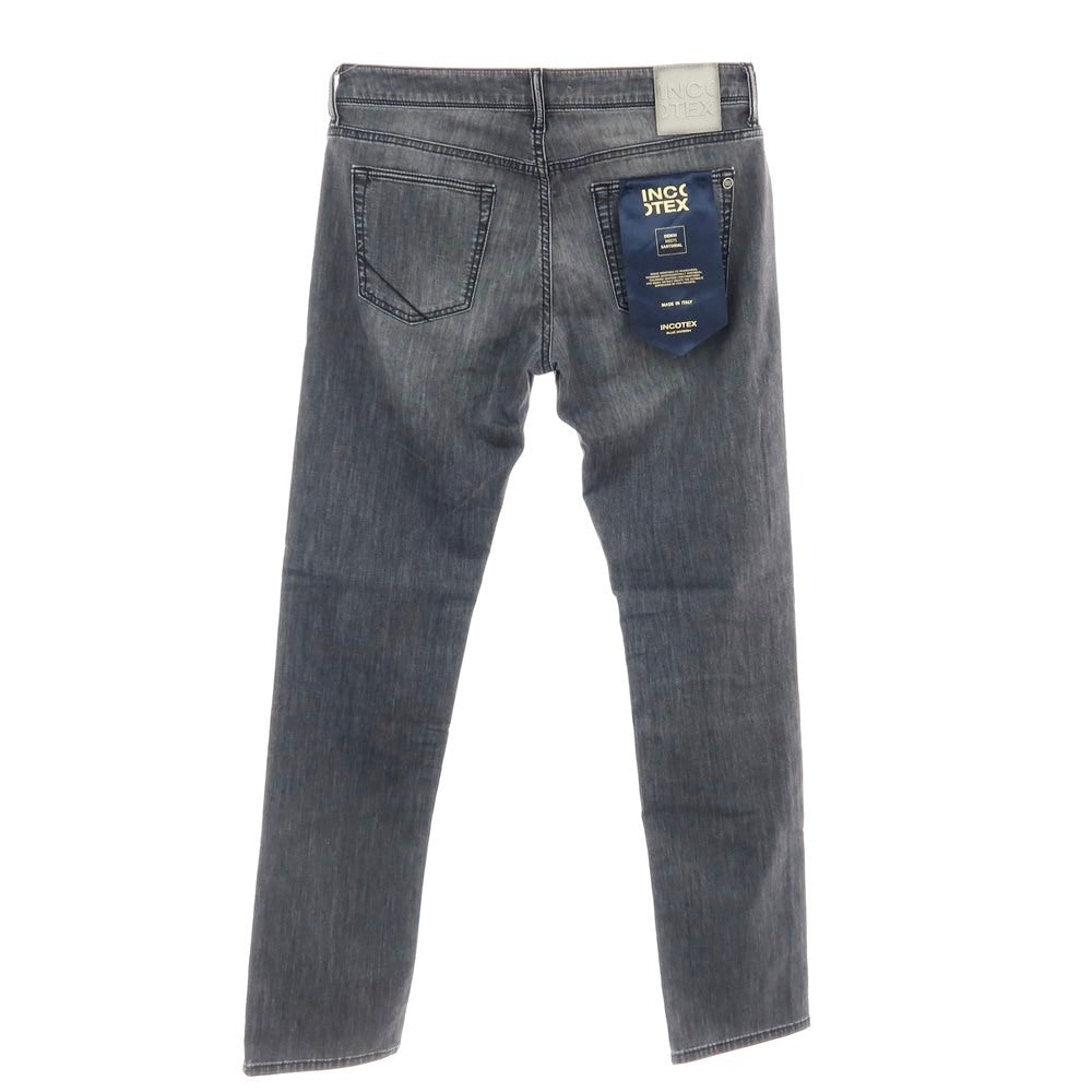 【新品】インコテックス ブルーディヴィジョン INCOTEX BLUE DIVISION ストレッチ コットンレーヨンポリエステル デニムパンツ ジーンズ グレー【 33 】【 状態ランクN 】【 メンズ 】