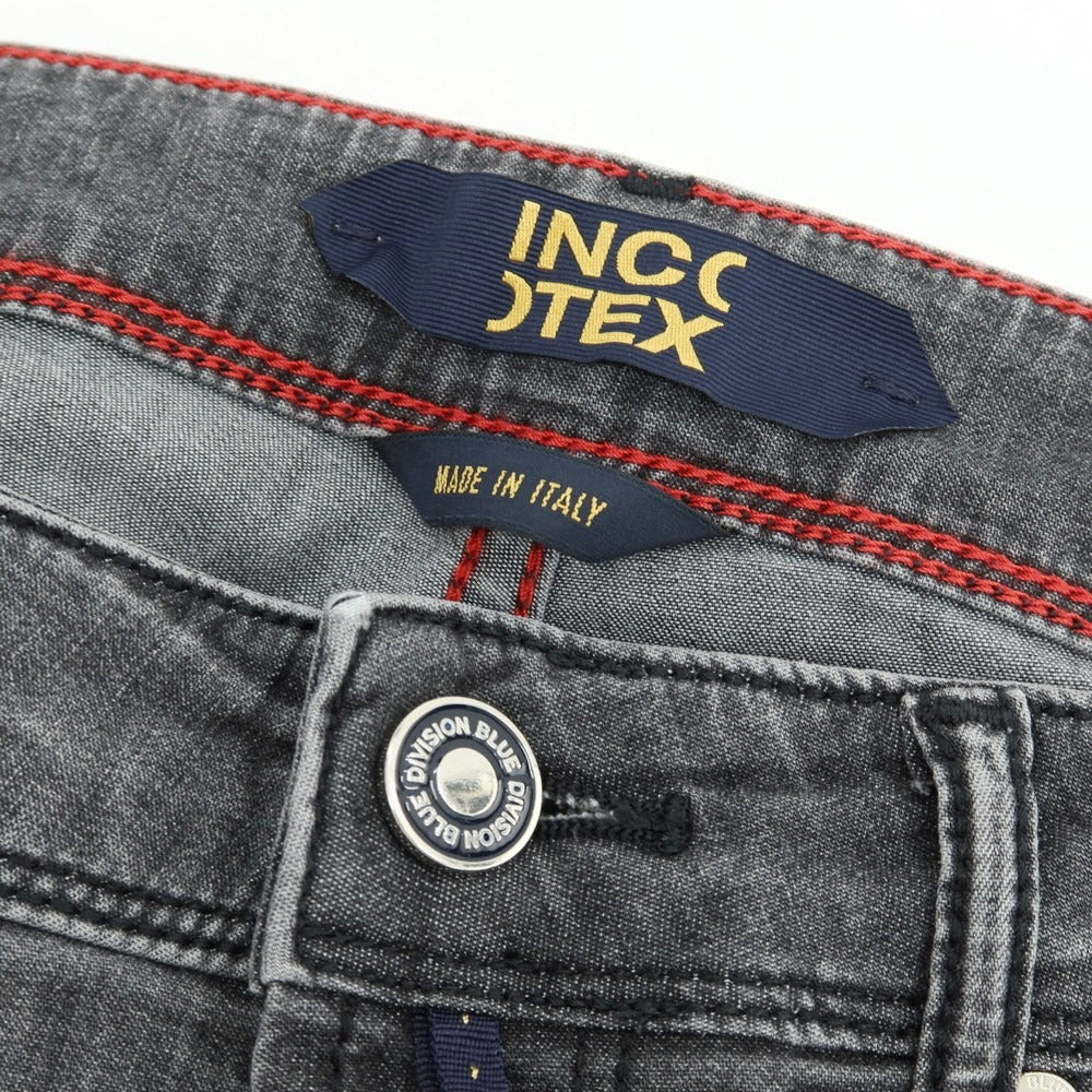 【新品】インコテックス ブルーディヴィジョン INCOTEX BLUE DIVISION ストレッチ コットンレーヨンポリエステル デニムパンツ ジーンズ グレー【 33 】【 状態ランクN 】【 メンズ 】