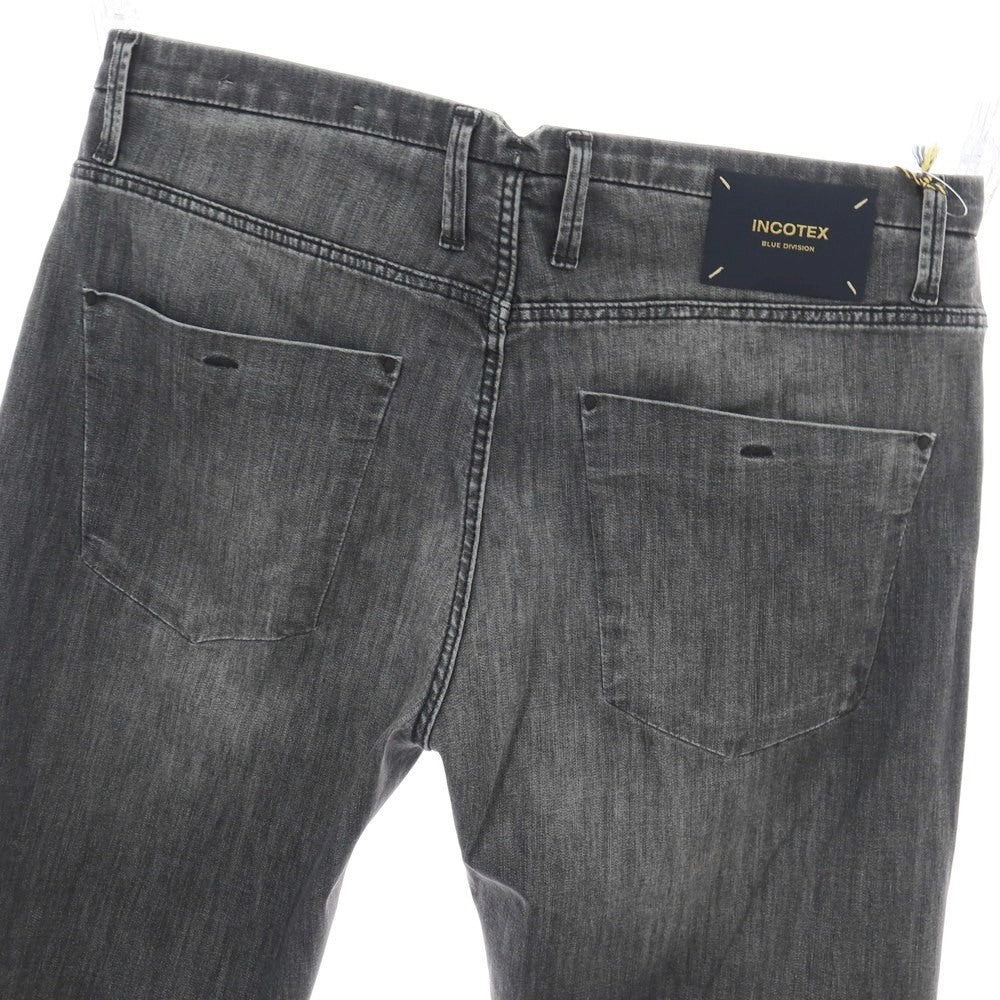 【新品】インコテックス ブルーディヴィジョン INCOTEX BLUE DIVISION ストレッチ コットンレーヨンポリエステル デニムパンツ ジーンズ グレー【 33 】【 状態ランクN 】【 メンズ 】