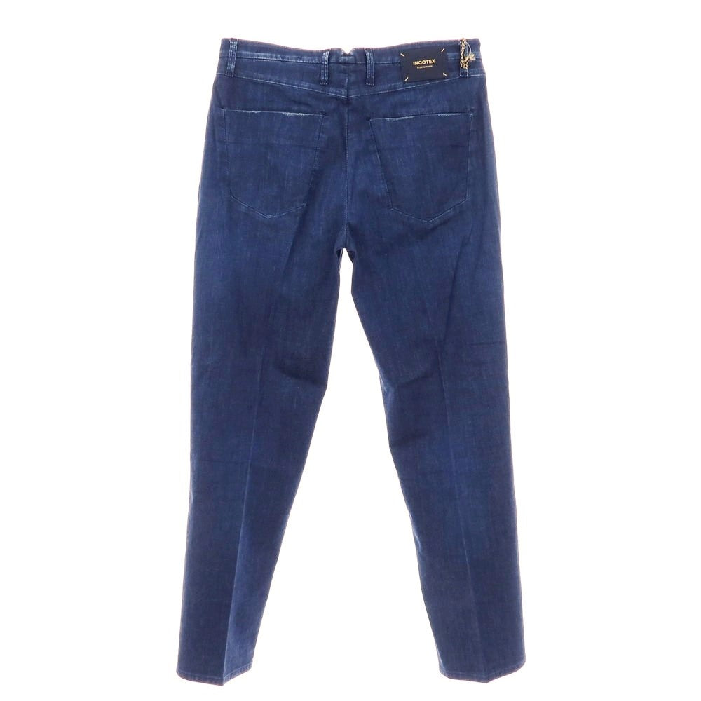 【新品アウトレット】インコテックス ブルーディヴィジョン INCOTEX BLUE DIVISION ストレッチ コットンレーヨンポリエステル デニムパンツ ジーンズ ネイビー【 33 】【 状態ランクN- 】【 メンズ 】
