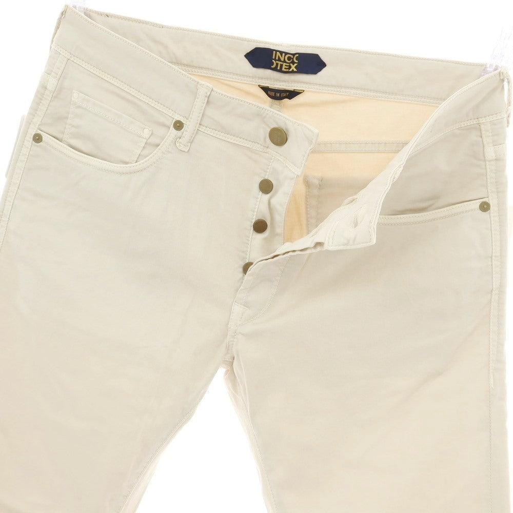 【新品】インコテックス ブルーディヴィジョン INCOTEX BLUE DIVISION ストレッチ コットン 5ポケットパンツ ライトベージュ【 34 】【 状態ランクN 】【 メンズ 】