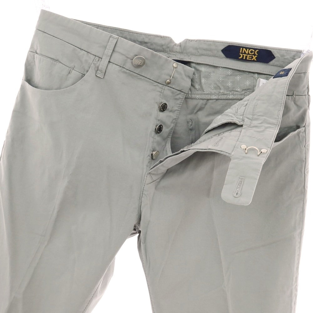 【新品アウトレット】インコテックス ブルーディヴィジョン INCOTEX BLUE DIVISION ストレッチ コットン スラックス パンツ グレー【 サイズ33 】【 状態ランクN- 】【 メンズ 】