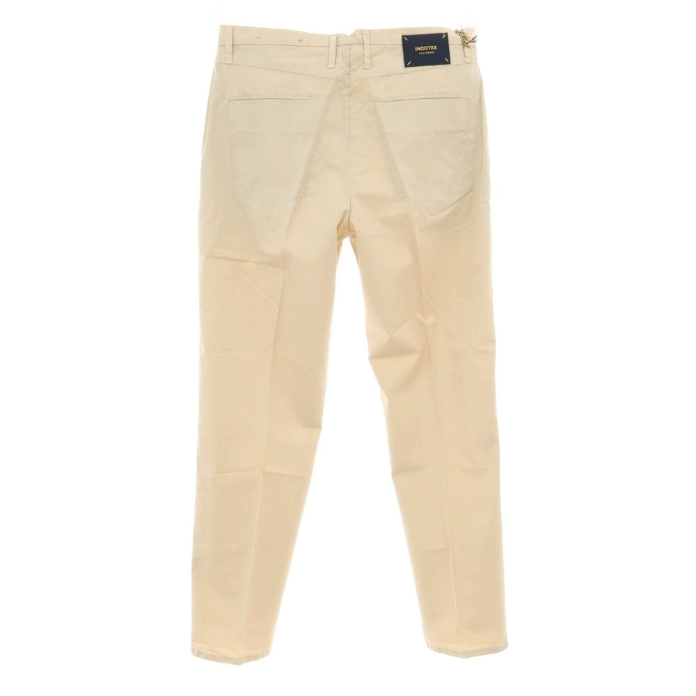 【新品】インコテックス ブルーディヴィジョン INCOTEX BLUE DIVISION ストレッチ コットン カジュアルスラックスパンツ ベージュ【 33 】【 状態ランクN 】【 メンズ 】