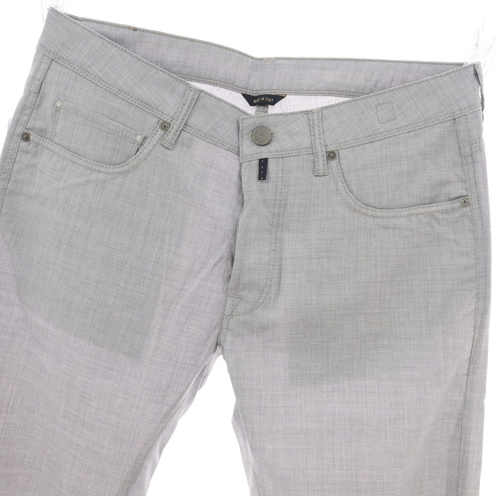 【新品アウトレット】インコテックス ブルーディヴィジョン INCOTEX BLUE DIVISION ストレッチ ウール 5ポケットパンツ ライトグレー【 サイズ33 】【 状態ランクN- 】【 メンズ 】