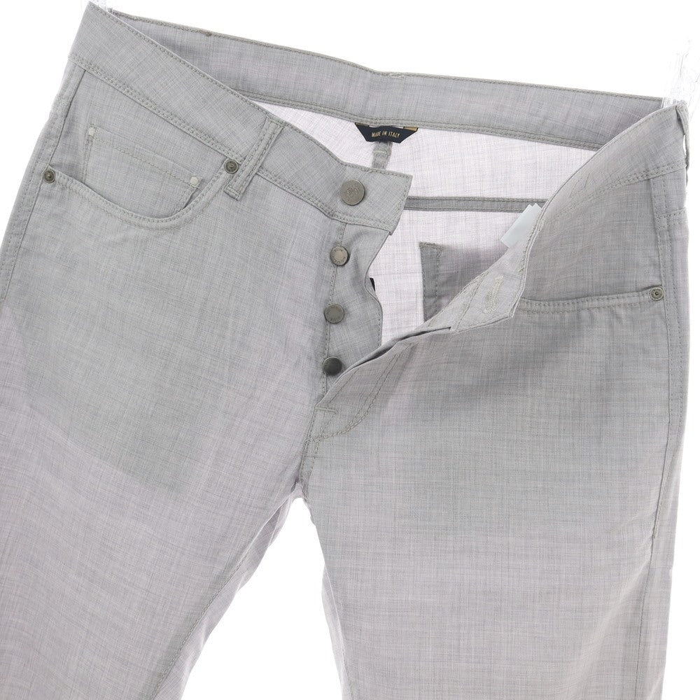 【新品アウトレット】インコテックス ブルーディヴィジョン INCOTEX BLUE DIVISION ストレッチ ウール 5ポケットパンツ ライトグレー【 サイズ33 】【 状態ランクN- 】【 メンズ 】