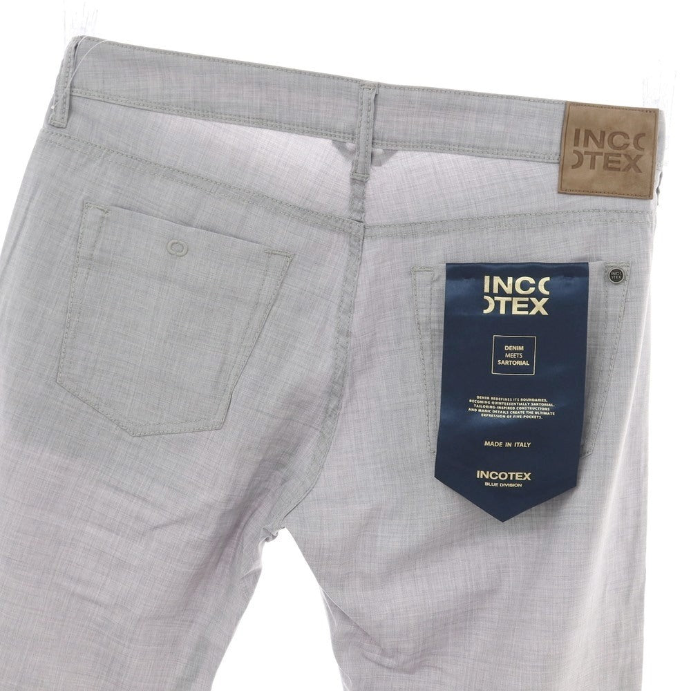 【新品アウトレット】インコテックス ブルーディヴィジョン INCOTEX BLUE DIVISION ストレッチ ウール 5ポケットパンツ ライトグレー【 サイズ33 】【 状態ランクN- 】【 メンズ 】