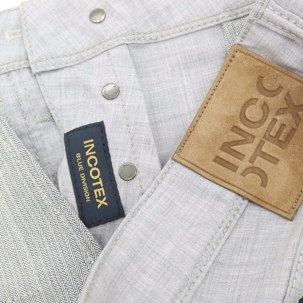 【新品アウトレット】インコテックス ブルーディヴィジョン INCOTEX BLUE DIVISION ストレッチ ウール 5ポケットパンツ ライトグレー【 サイズ33 】【 状態ランクN- 】【 メンズ 】