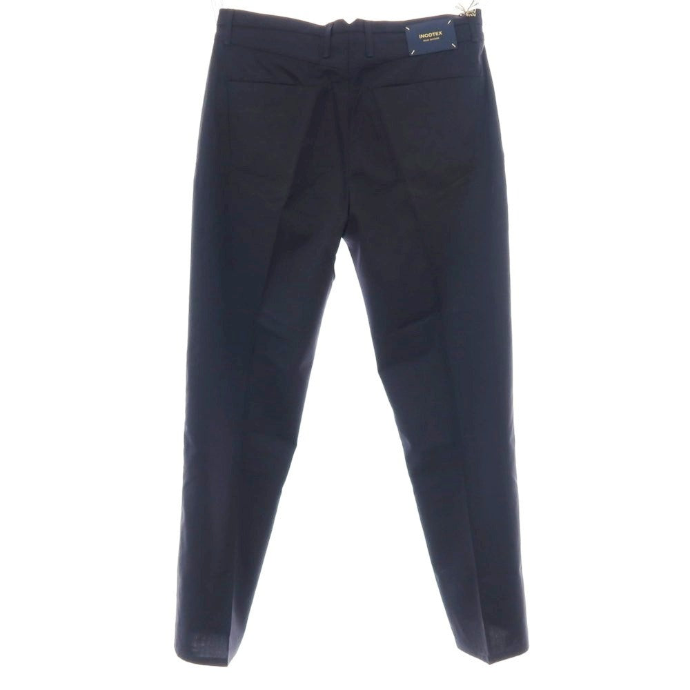 【新品】インコテックス ブルーディヴィジョン INCOTEX BLUE DIVISION ストレッチ ウール スラックス パンツ ダークネイビー【 サイズ33 】【 状態ランクN 】【 メンズ 】