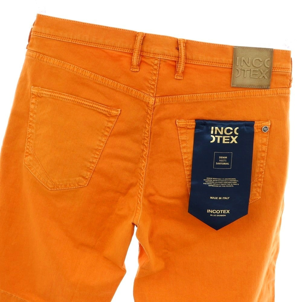 【新品】インコテックス ブルーディヴィジョン INCOTEX BLUE DIVISION ストレッチ コットン ショートパンツ オレンジ【 33 】【 状態ランクN 】【 メンズ 】