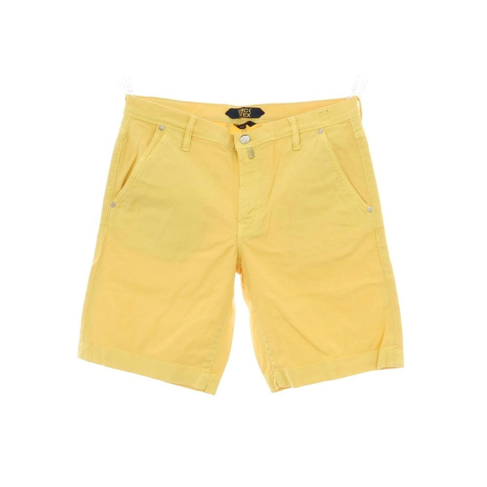 【新品】インコテックス ブルーディヴィジョン INCOTEX BLUE DIVISION ストレッチ コットンリネン ショートパンツ イエロー【 33 】【 状態ランクN 】【 メンズ 】