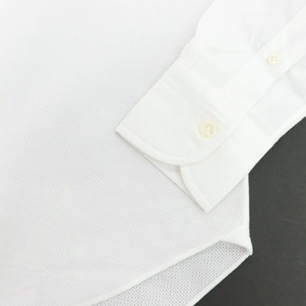 【新品】マリアサンタンジェロ Maria Santangelo MARCELLO メッシュコットン カジュアルシャツ ホワイト【 42 】【 状態ランクN 】【 メンズ 】