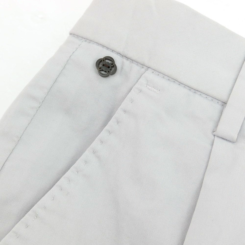 【新品】ジーティーアー G.T.A FEDERICO SLIM ストレッチコットン ワンプリーツスラックスパンツ ライトグレー【 42 】【 状態ランクN 】【 メンズ 】