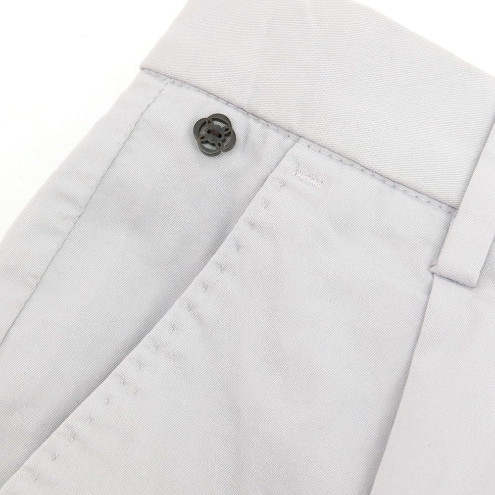 【新品】ジーティーアー G.T.A FEDERICO SLIM ストレッチコットン ワンプリーツスラックスパンツ ライトグレー【 46 】【 状態ランクN 】【 メンズ 】