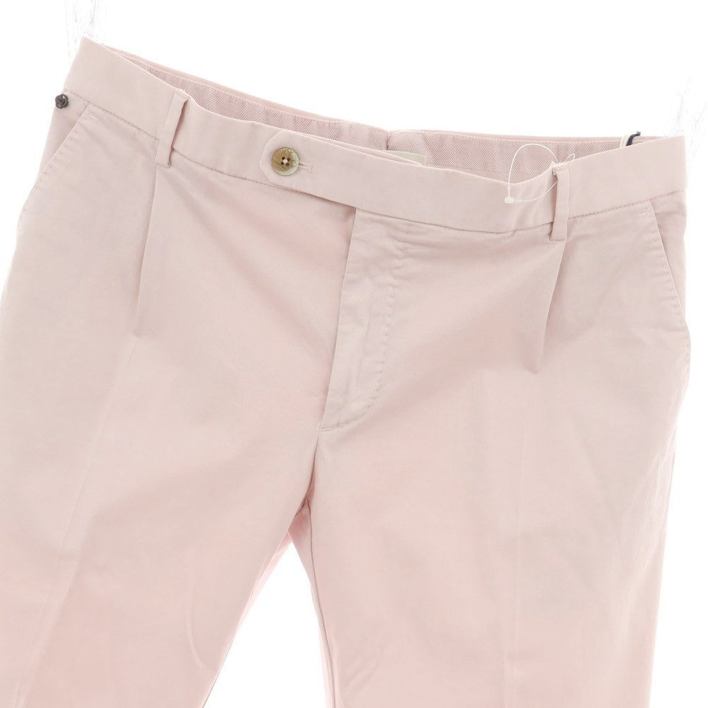 【新品】ジーティーアー G.T.A FEDERICO SLIM ストレッチコットン ワンプリーツスラックスパンツ ライトピンク【 50 】【 状態ランクN 】【 メンズ 】