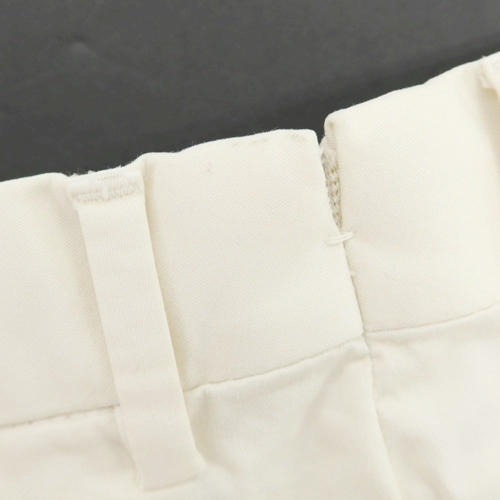 【新品アウトレット】ジーティーアー G.T.A FEDERICO SLIM ストレッチコットン ワンプリーツスラックスパンツ クリーム【 50 】【 状態ランクN- 】【 メンズ 】