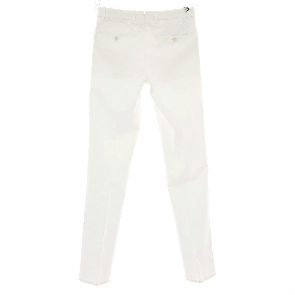 【新品アウトレット】ジーティーアー G.T.A FEDERICO SLIM ストレッチコットン ワンプリーツスラックスパンツ ホワイト【 42 】【 状態ランクN- 】【 メンズ 】