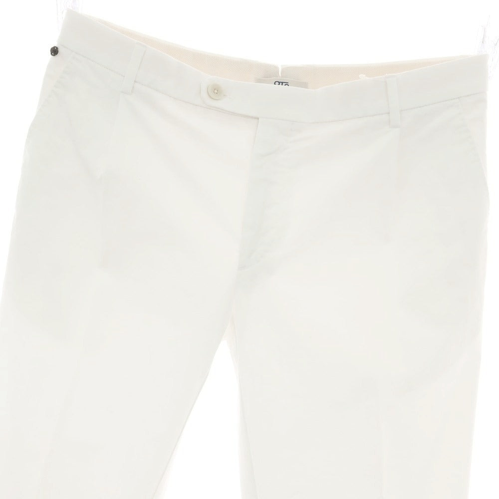【新品アウトレット】ジーティーアー G.T.A FEDERICO SLIM ストレッチコットン ワンプリーツスラックスパンツ ホワイト【 50 】【 状態ランクN- 】【 メンズ 】