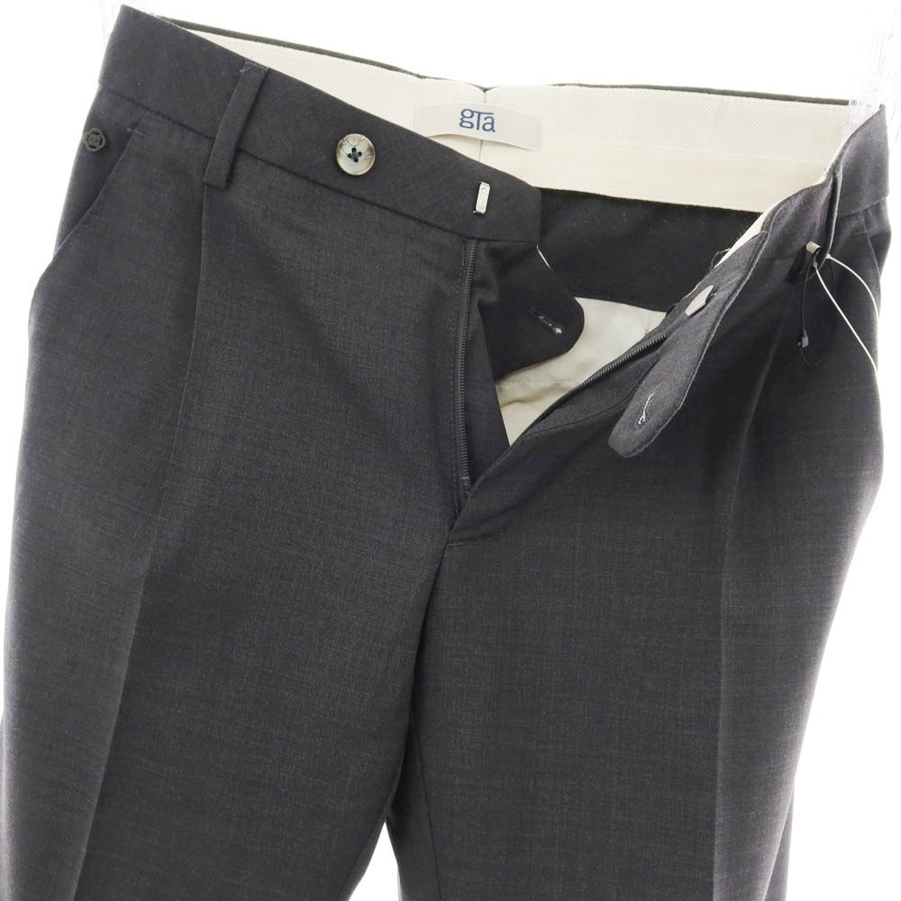 【新品】ジーティーアー G.T.A FEDERICO SLIM ウール ドレススラックスパンツ ダークグレー【 42 】【 状態ランクN 】【 メンズ 】