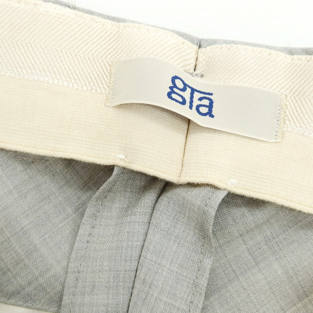 【新品】ジーティーアー G.T.A FEDERICO SLIM ウール ドレススラックスパンツ ライトグレー【 42 】【 状態ランクN 】【 メンズ 】