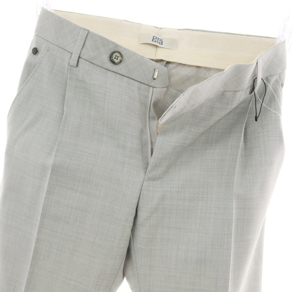 【新品】ジーティーアー G.T.A FEDERICO SLIM ウール ドレススラックスパンツ ライトグレー【 46 】【 状態ランクN 】【 メンズ 】