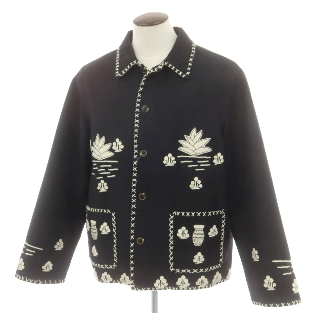 【中古】ボーディ BODE ウール メキシカンジャケット ブラック【 XL/XXL 】【 状態ランクB 】【 メンズ 】