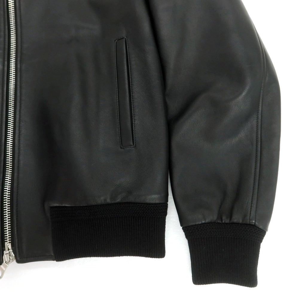 【中古】チンクアンタ Cinquanta ラム レザーブルゾン ブラック【 46 】【 状態ランクA 】【 メンズ 】