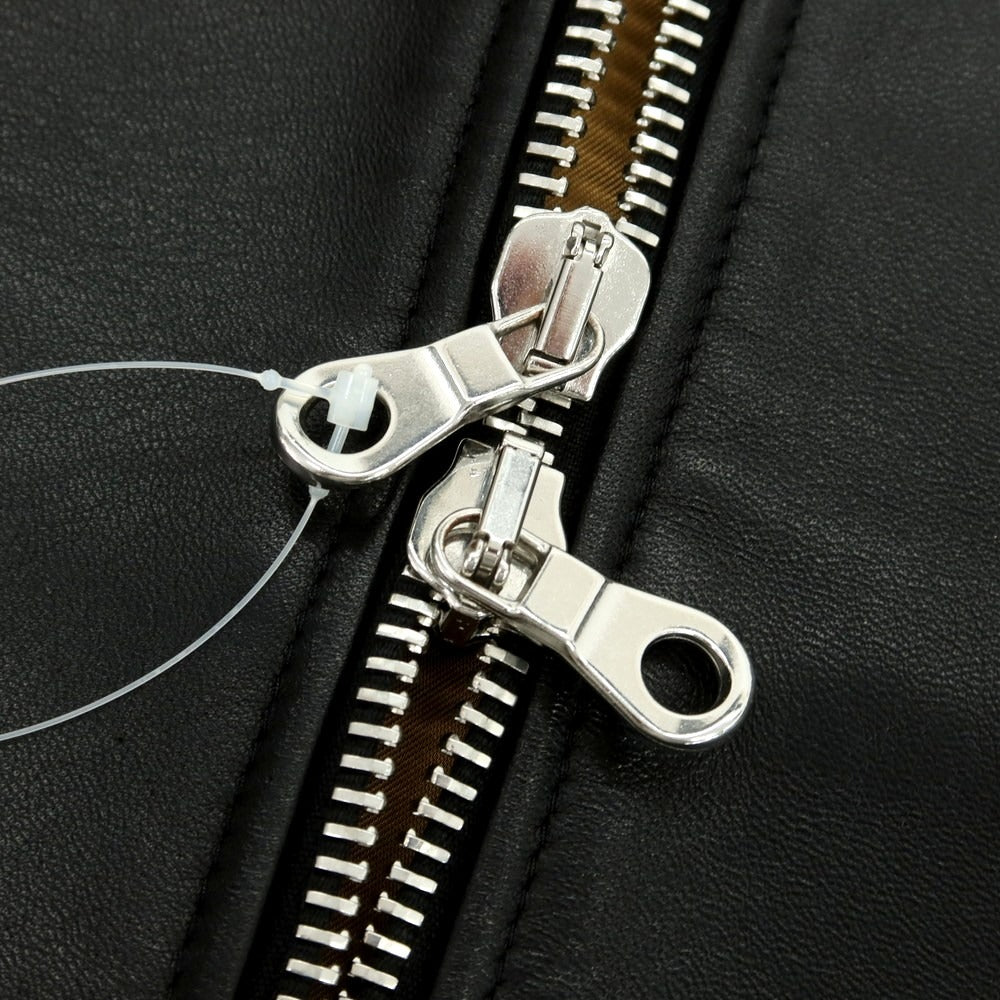 【中古】チンクアンタ Cinquanta ラム レザーブルゾン ブラック【 46 】【 状態ランクA 】【 メンズ 】